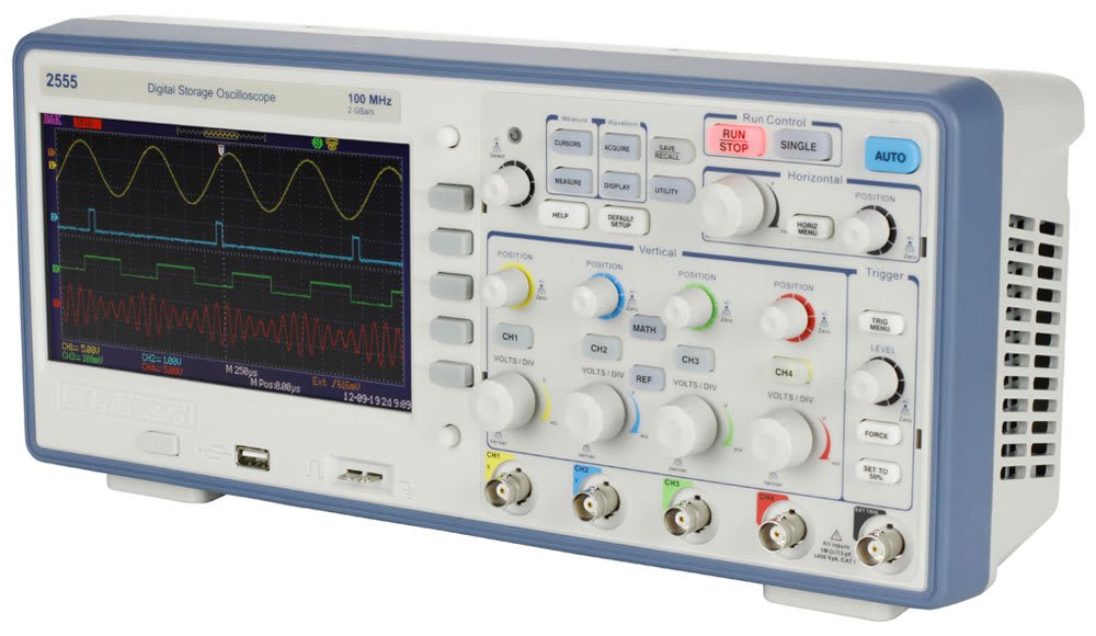 BK Precision 2555 - 100 MHz, 2 GSa/s, 4 Ch Digital Storage Oscilloscope
