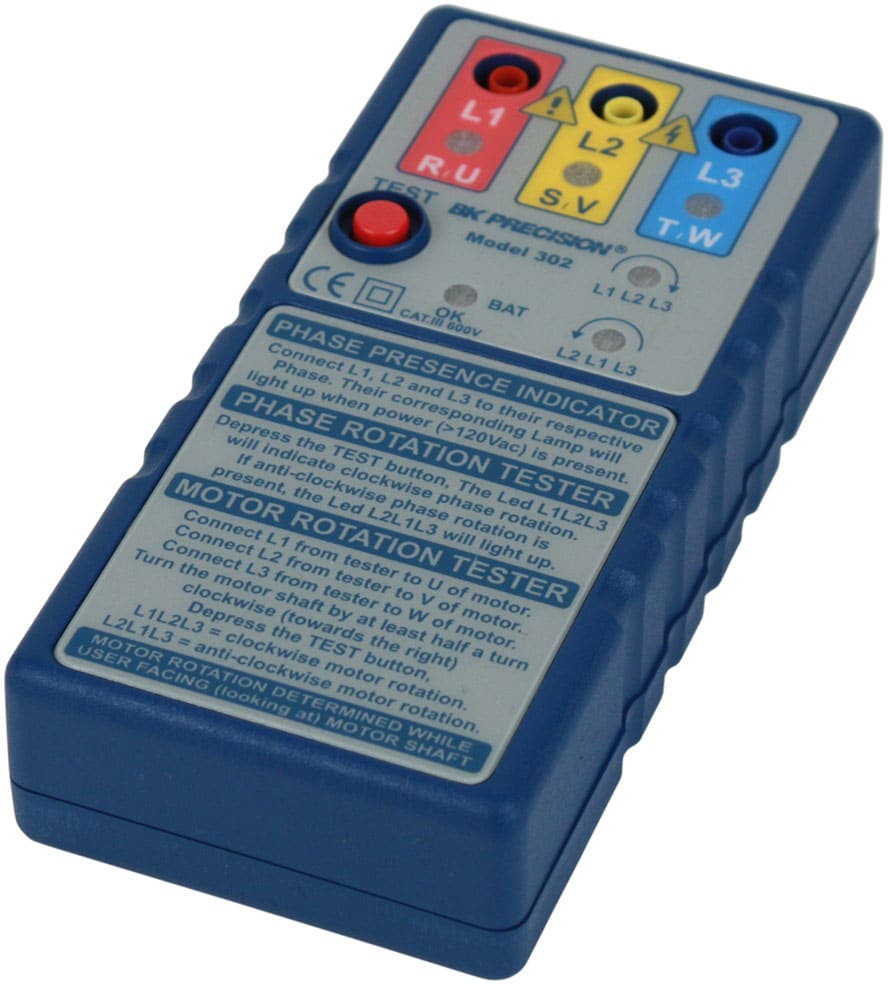 BK Precision - 302 Phase and Motor Rotation Meter
