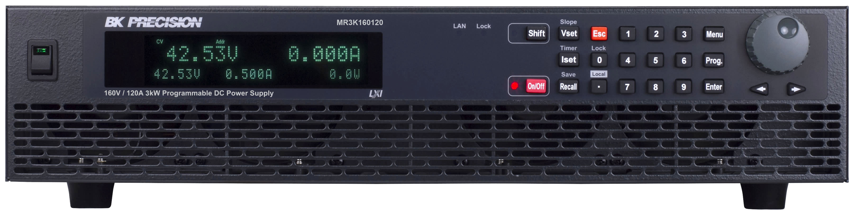 BK MR3K160120 - 160V, 120A, 3 kW High Voltage Multi-Range DC Power Supply