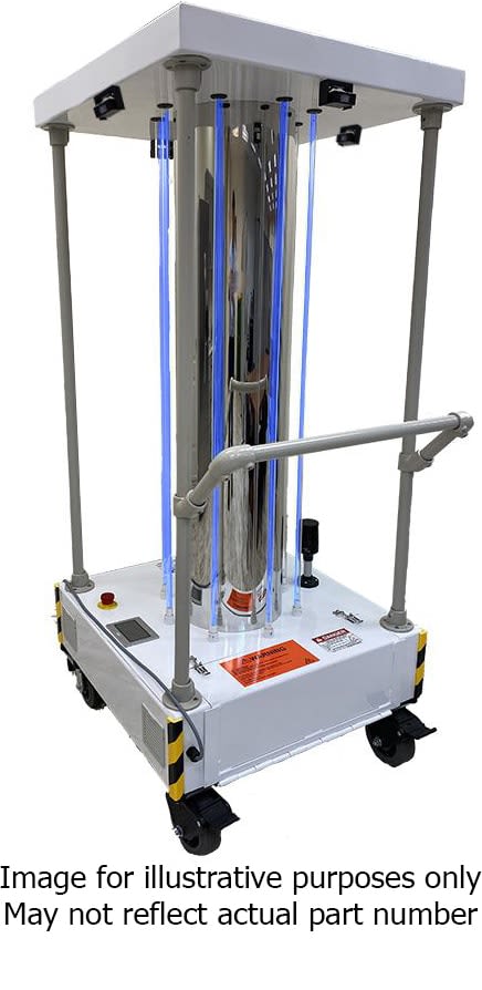Ericson UVC-PKCART-ULTRA - UV-C Perma-Kleen Cart, Mobile Surface Disinfection with Remote Control, 320W, 360 Degree
