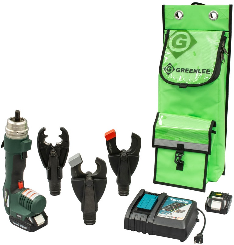 Greenlee UT-BGHS11 - GRE-6 Multi-Tool with BG Crimper, ACSR & CU/AL Cutting Heads 120V Charger