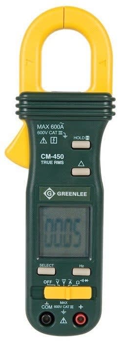 Greenlee CM-450 - AC True RMS Clamp Meter (600V, 600A)