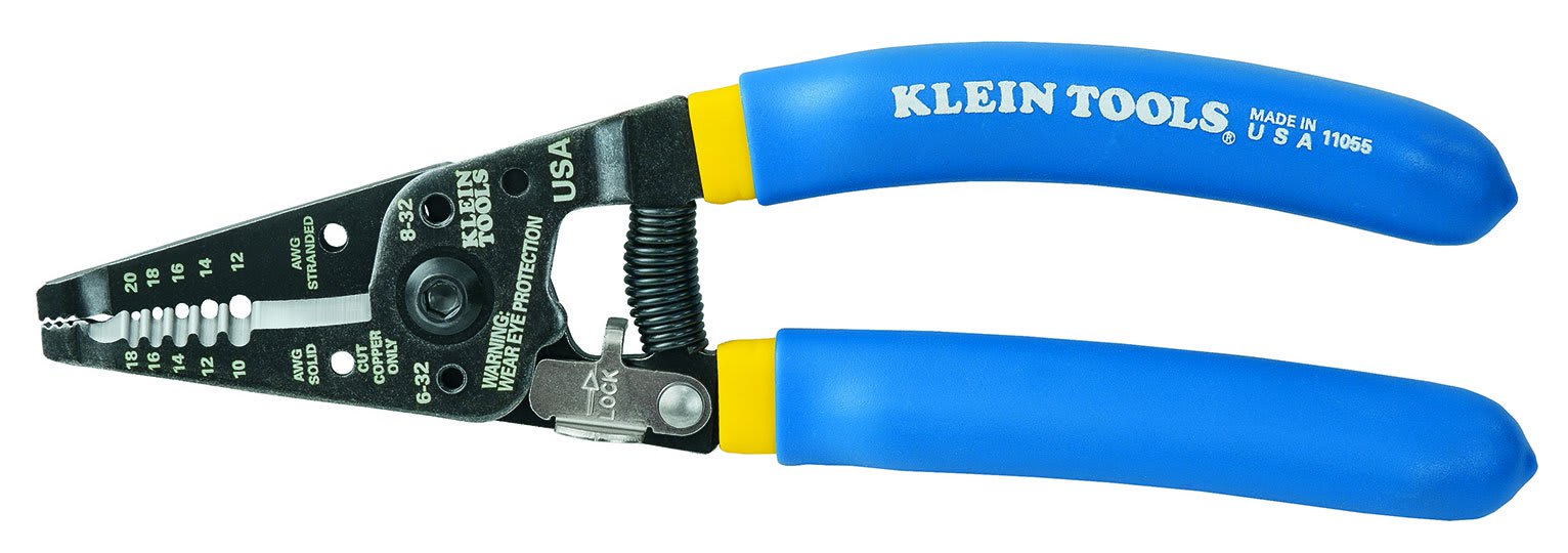 Klein Tools 11055 - Solid and Stranded Copper Wire Stripper and