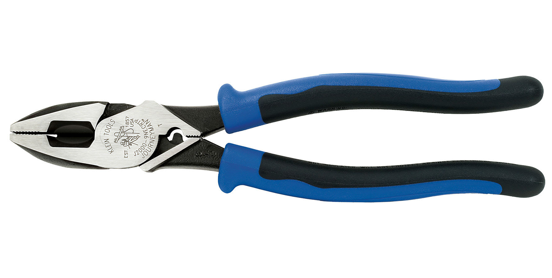 Klein Tools J2000-9NECRTP Fish Tape Pull/ Crimping 9 in. Lineman's Pliers