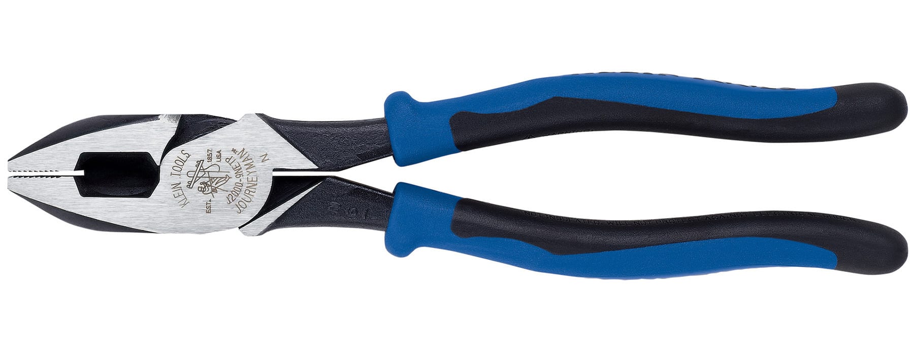 Klein Tools J2000-9NETP - Lineman's Pliers, Fish Tape Pulling, 9-Inch