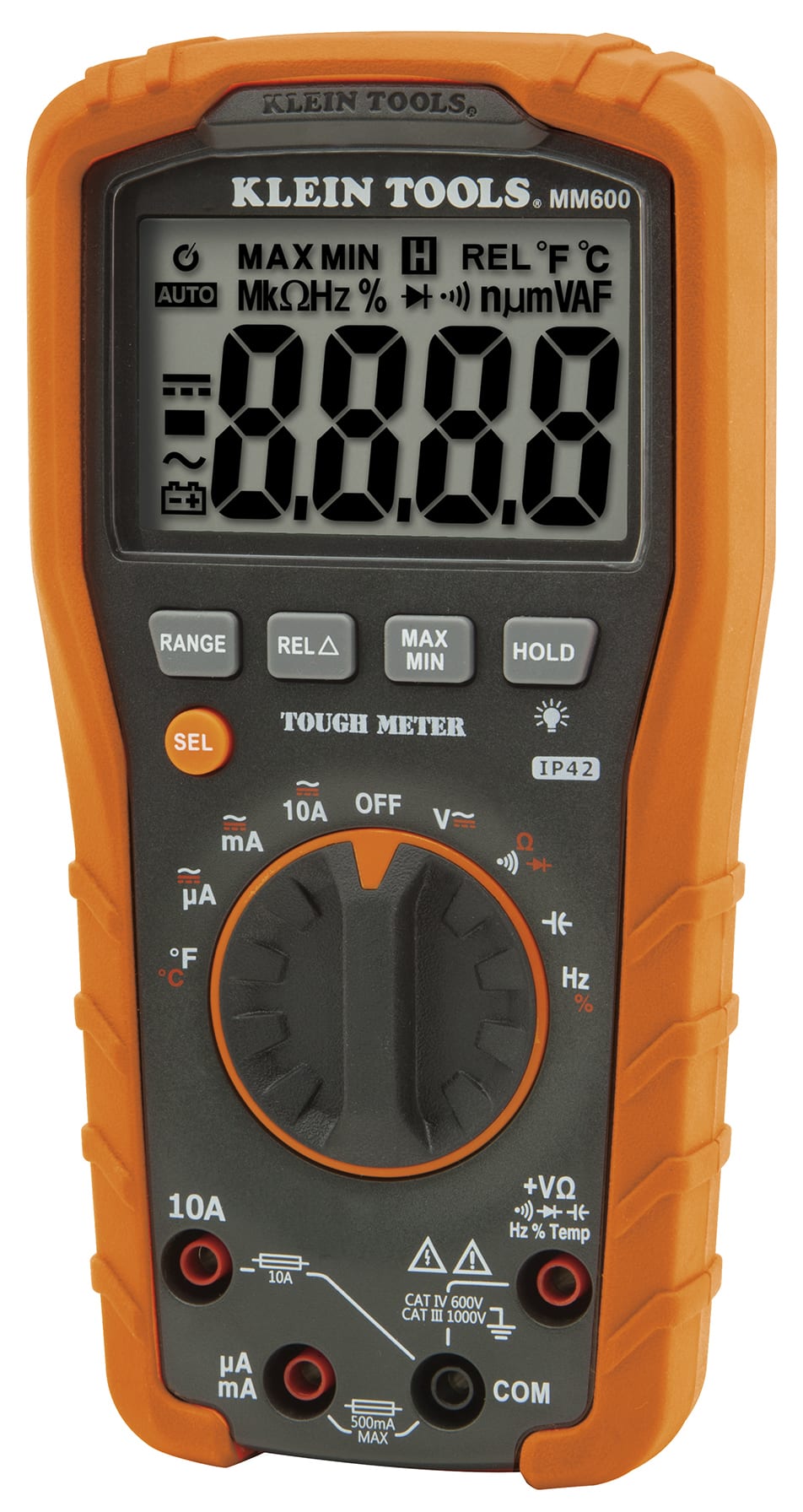 Klein Tools MM600 Digital Multimeter, AutoRanging, 1000V TEquipment