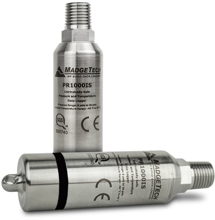 Madgetech PR1000IS Intrinsically Safe Pressure and Temperature Data Logger