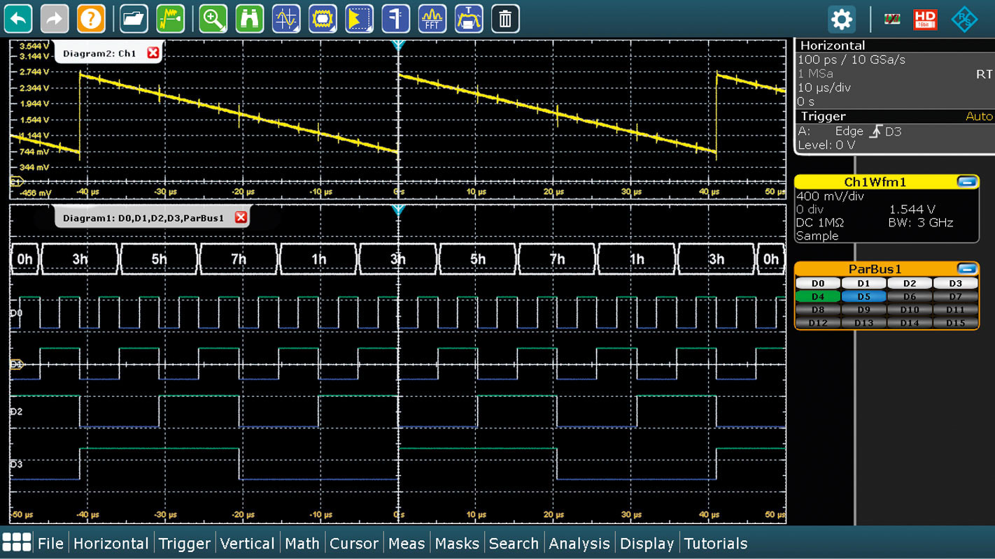 Straightforward display of digital signals