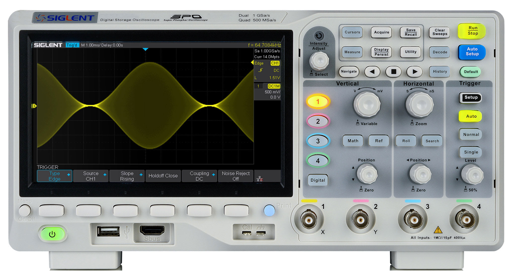 Siglent SDS1104X-E - 100 MHz / 4 Channel Digital Oscilloscope