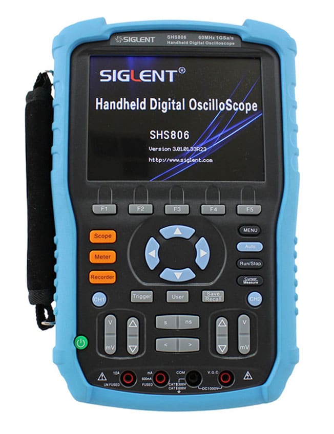 SIGLENT - Osciloscopio Portatil SHS806: 2CH, 60Mhz