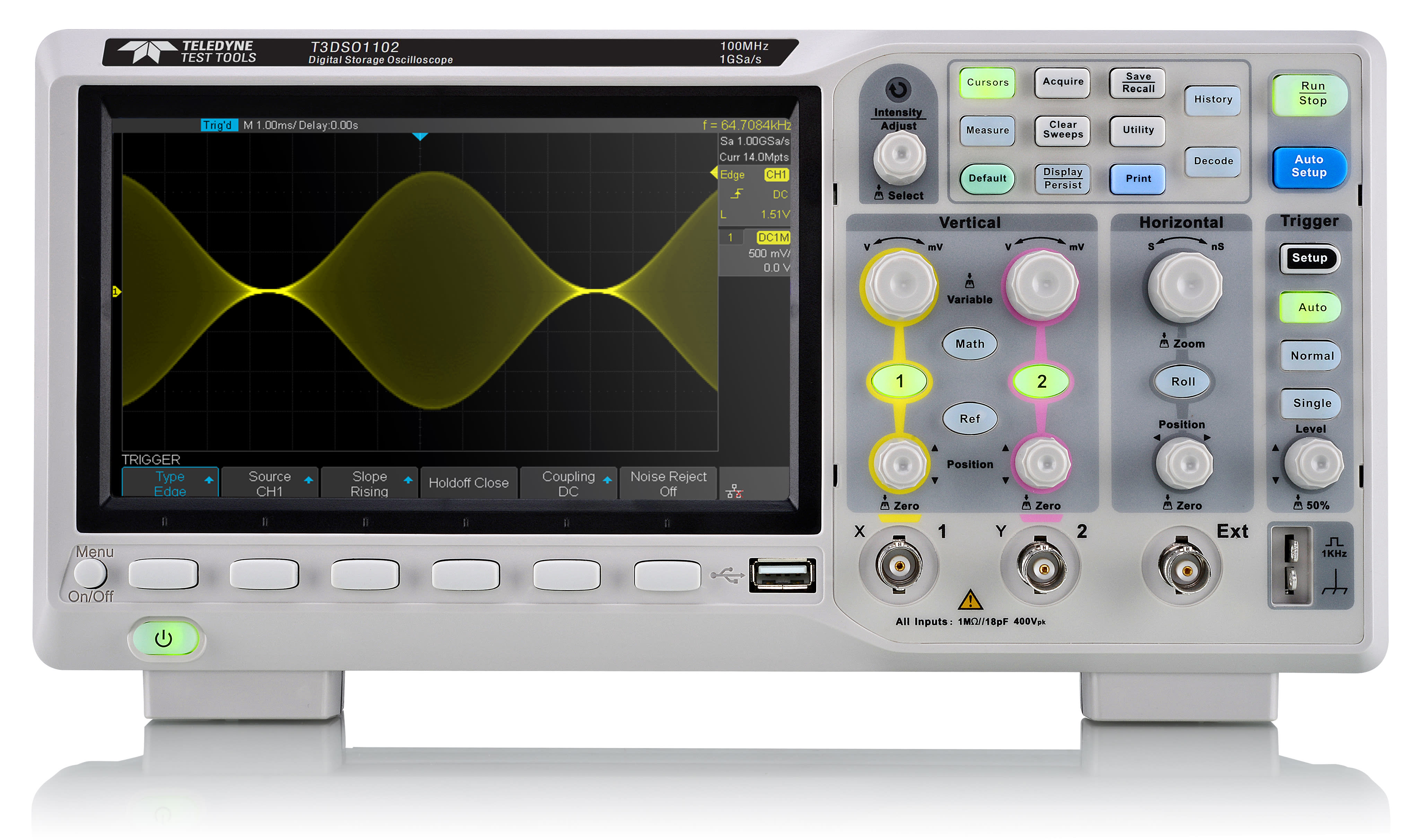 Teledyne Test Tools T3DSO1104 100 MHz Digital Oscilloscope Four Channel Teledyne Test Tools T3DSO1104 100 MHz Digital Oscilloscope Four Channel
