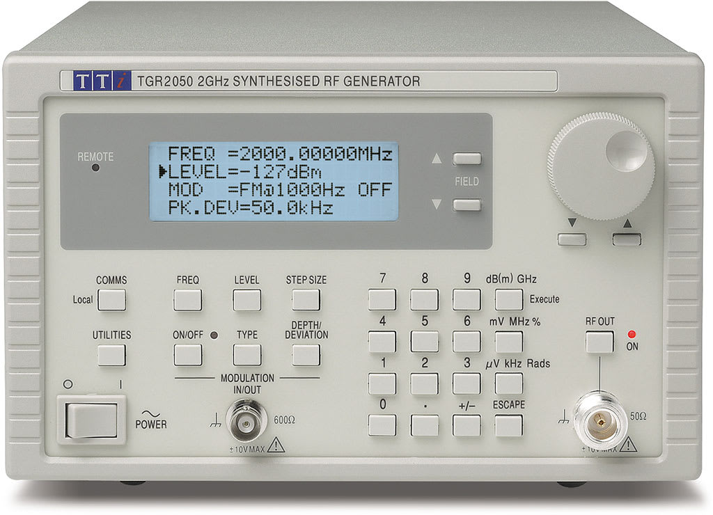 2GHZ RF AIM-TTI INSTRUMENTS TGR2050 SIGNAL GENERATOR 2GHZ RF AIM-TTI INSTRUMENTS TGR2050 SIGNAL GENERATOR