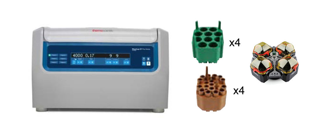 Thermo Scientific Megafuge ST4 PlsMDCC PKG - TX-1000CC Centrifuge Cell Culture Package, 120V