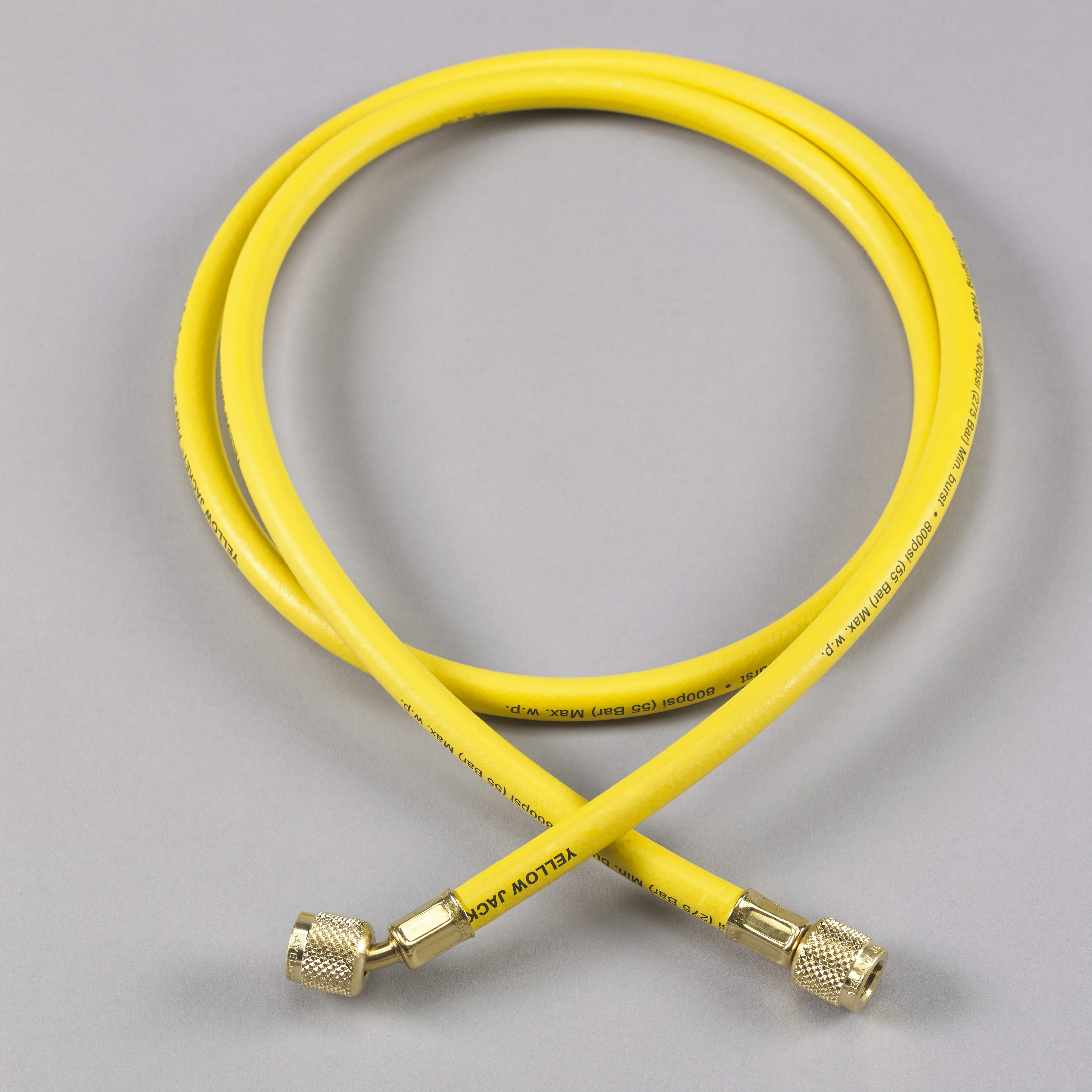 Yellow Jacket 21060 Plus II Hose with 1/4" Flare Fitting, 60" Length