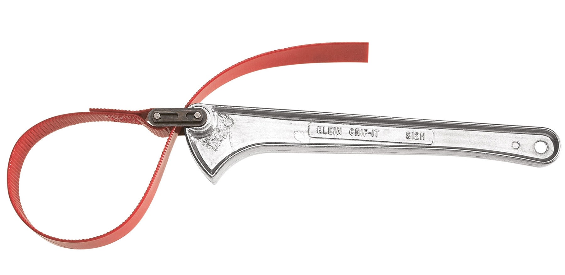 Klein Tools S18H GripIt® Strap Wrenches, Silver/Red, 18Inch