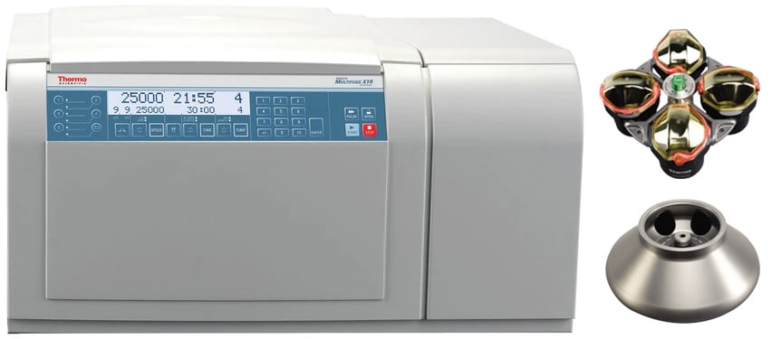 Multifuge X1R TX-400 and HIGHConic II Refrigerated Centrifuge Package 120V