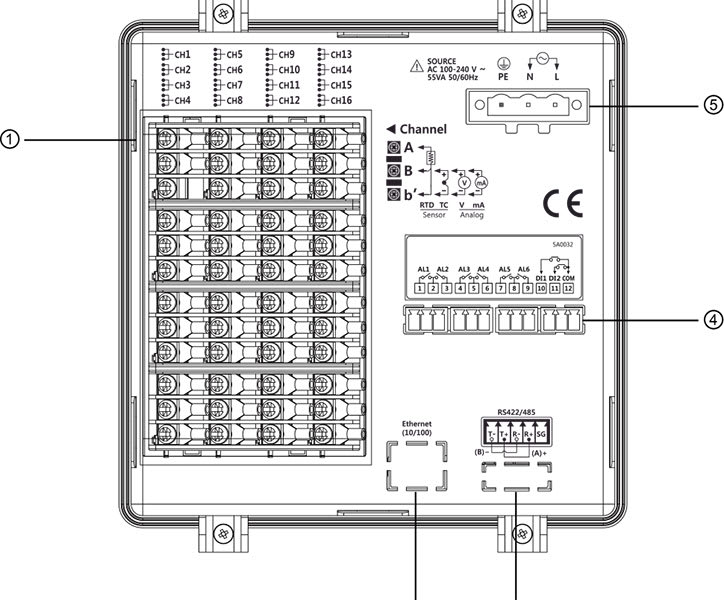 Autonics KRN100016310S Recorder, Paperless Type, 16 Channel, Alarm