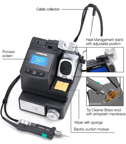 CS-1E - Desoldering station with Electric Pump