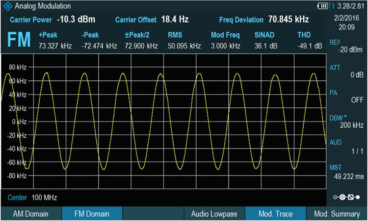 Rohde and Schwarz FPH-K7 - Analog Modulation Analysis Option for FPH