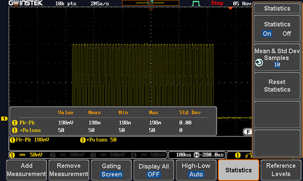 Instek GDS-2204E Digital Storage Oscilloscope, 200MHz, 4-Channel