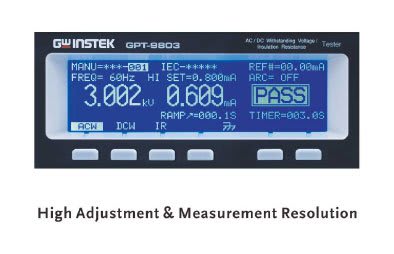 Instek GPT-9803 Hi-Pots Tester, AC 200VA AC/DC Withstanding