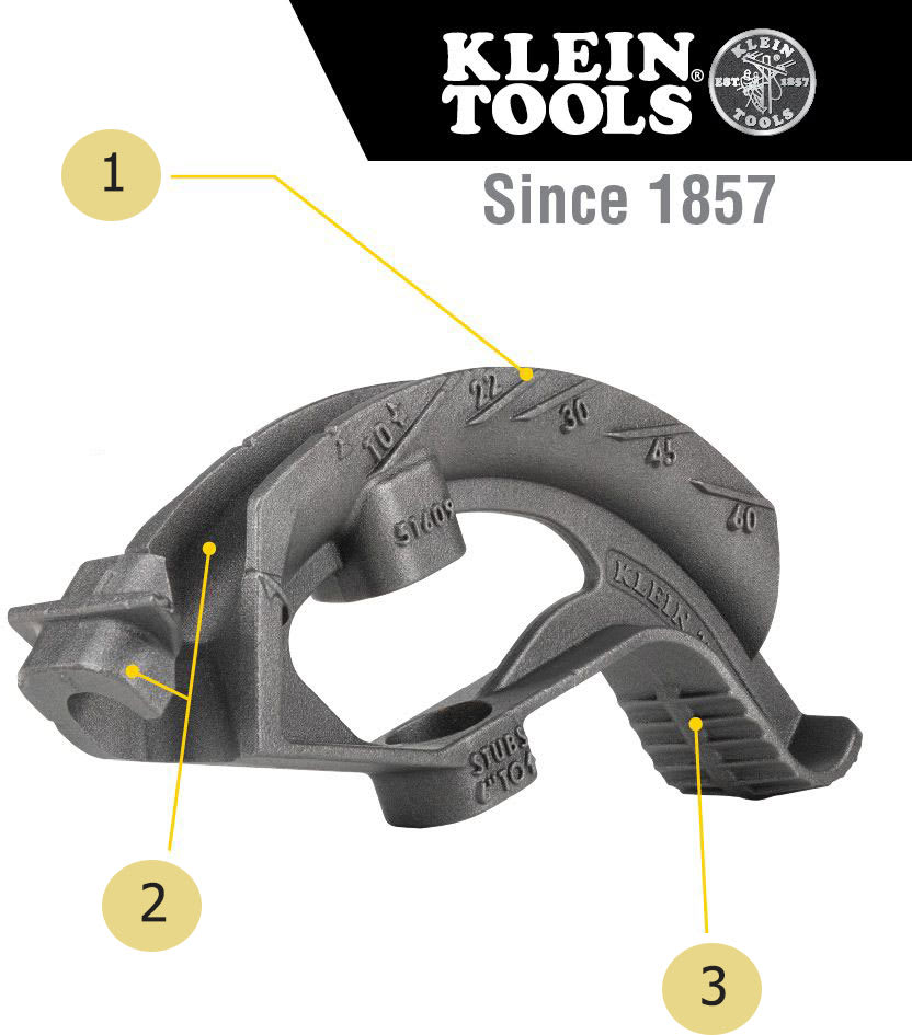 Conduit Bender Head Features