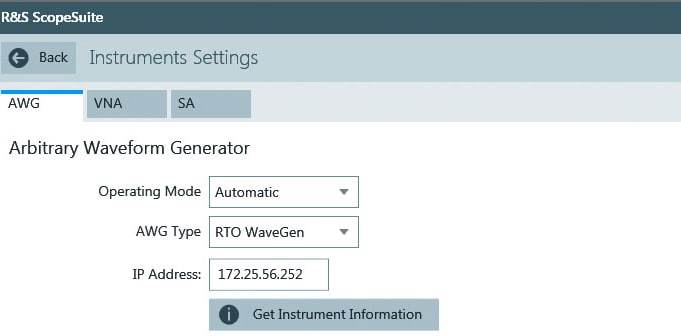 Fully automatic or manual tests
