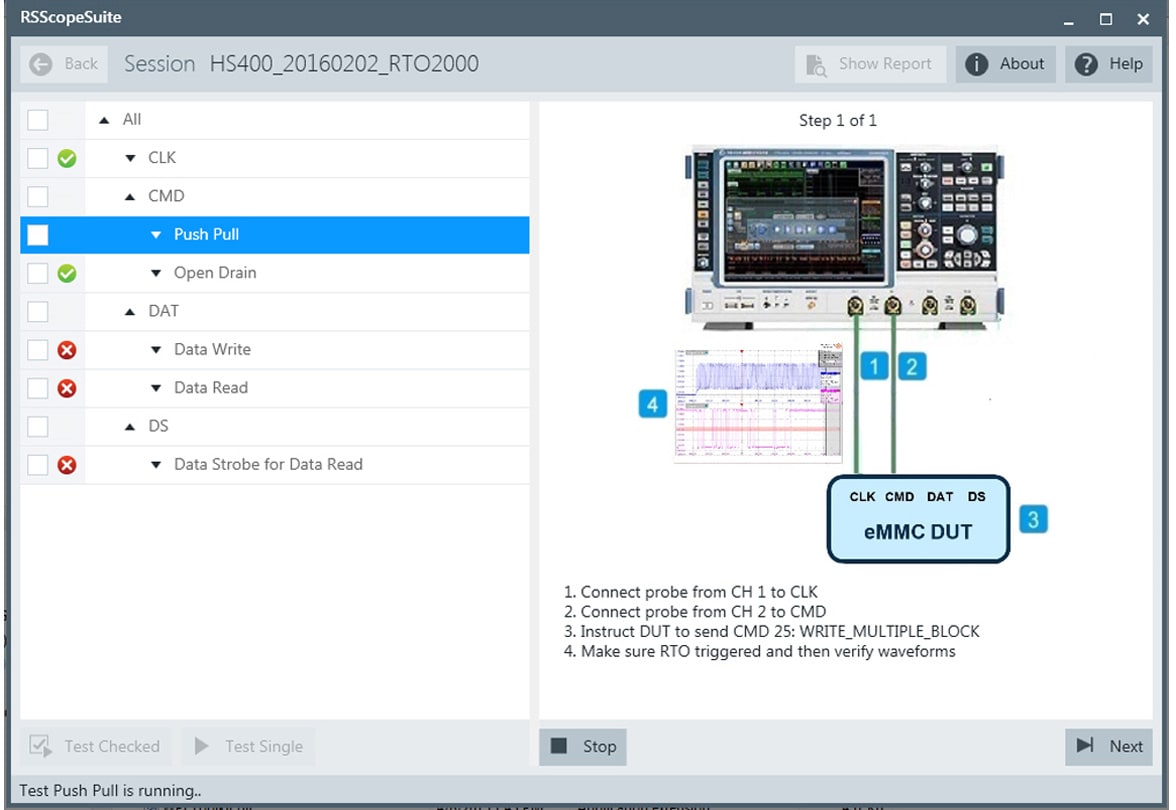 eMMC Compliance test