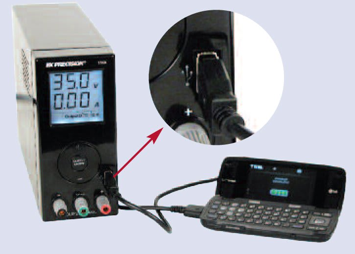B&K Precision 1550220V Switching DC Bench Power Supply with USB
