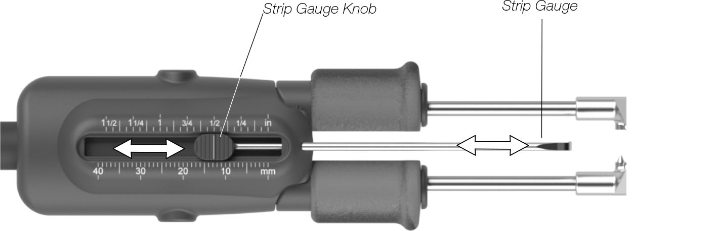 Adjustable strip gauge
