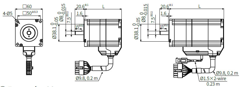 Autonics AIA-M-60LA - AC Power 2-Phase Closed Loop Stepper Motors ...