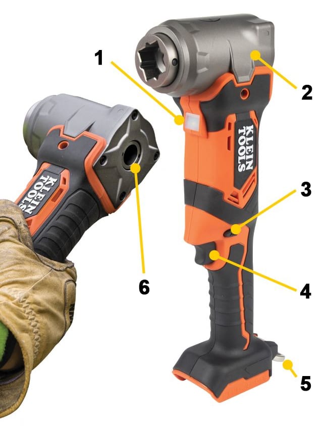 90-Degree Impact Wrench, Tool Only - BAT20LW