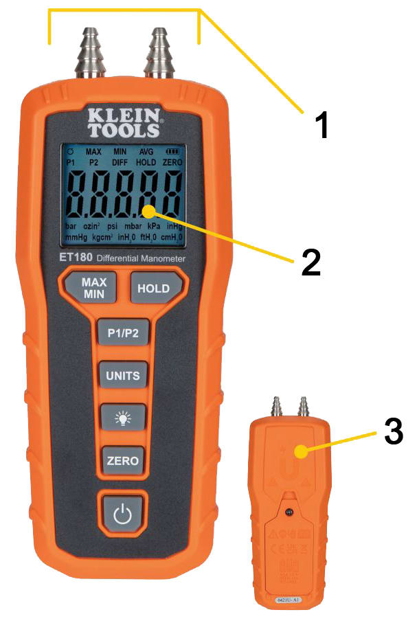 Klein Tools ET180 Digital Differential Manometer TEquipment