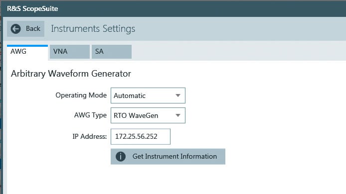 Fully automatic or manual tests