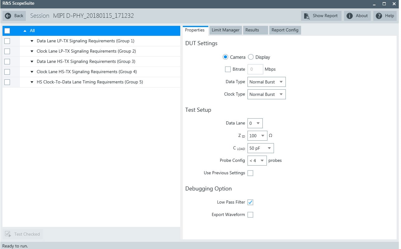 Complete test solution