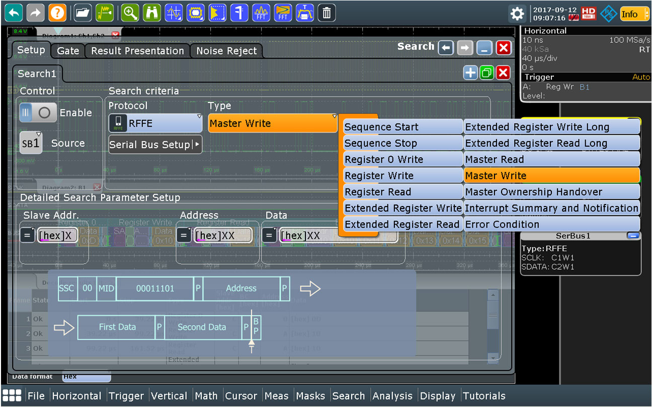 Search and navigate in recorded acquisitions