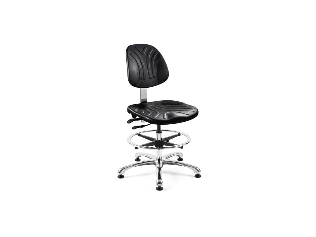 Bevco 7352DC - Dura Cleanroom Polyurethane Chair, Black, ISO 4 ...