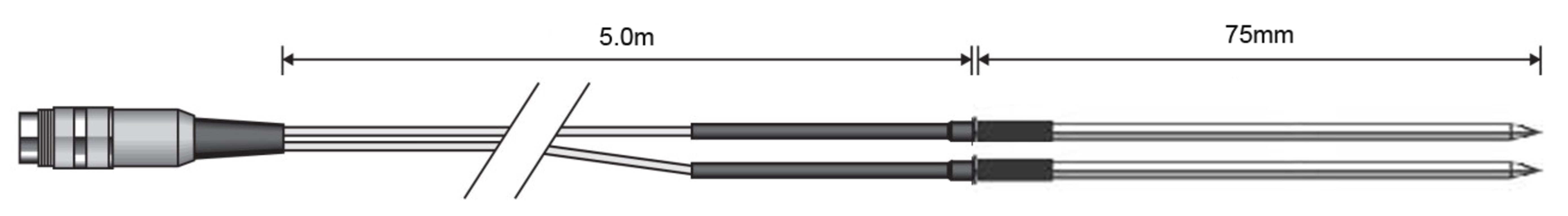 Comark RFPX500D - PST Penetration Probe Duplex (2x 5m Leads) for RF500 ...