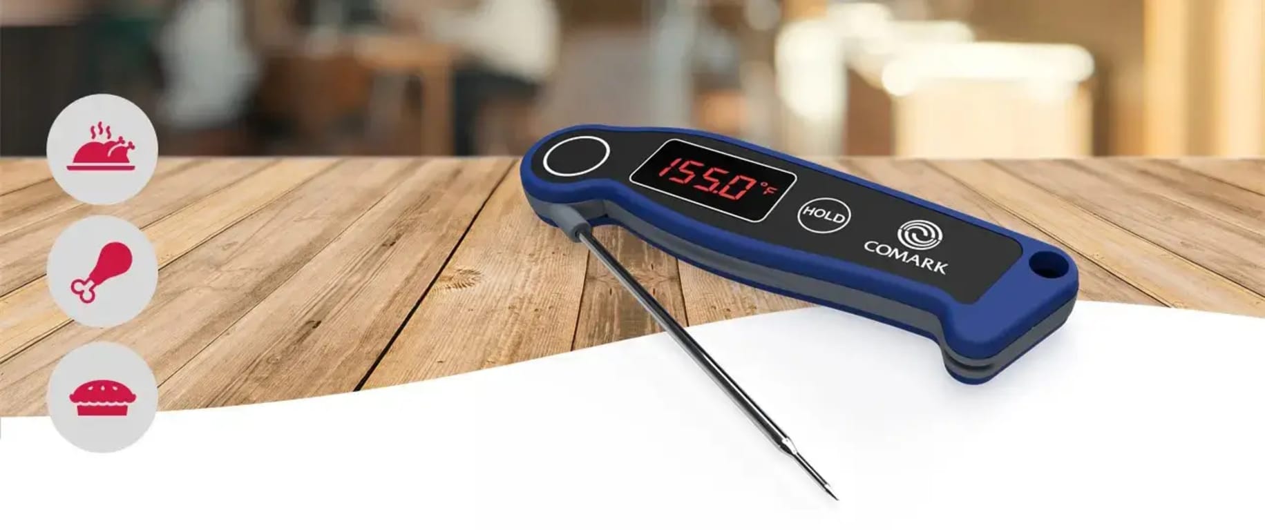 Comark P19W Thermal Digital Folding Thermometer