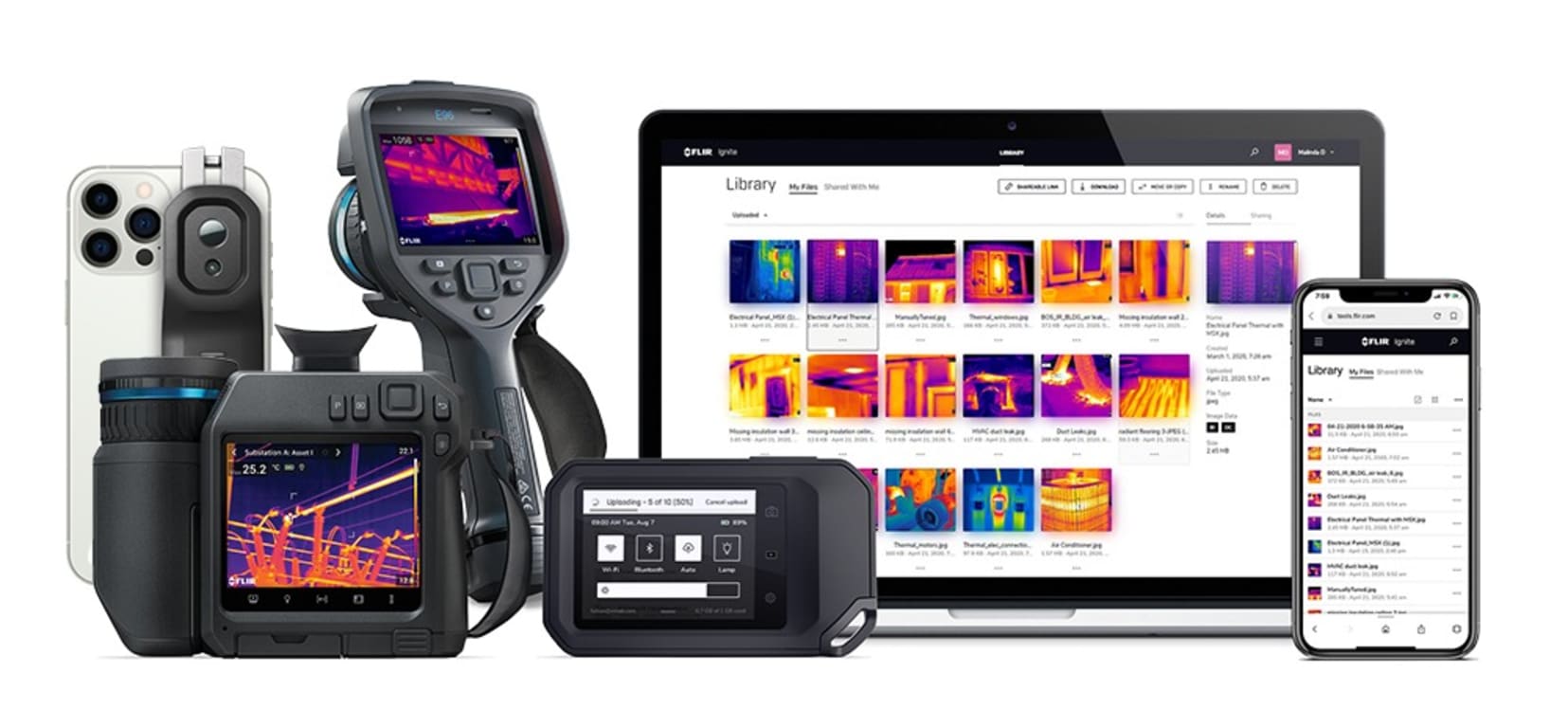 FLIR ONE EDGE PRO Thermal Camera with Wireless Connectivity for iOS and Android Smart Devices