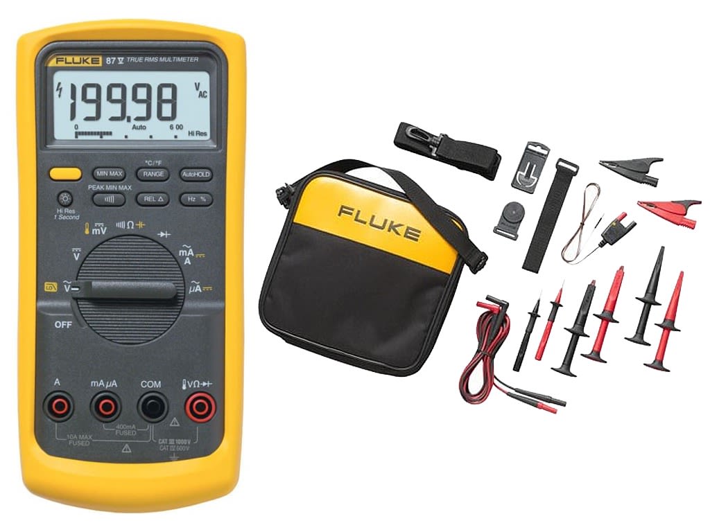 87-5 2 - 87-5 Multimeter and TLK289 Industrial Master Test Lead Set | TEquipment