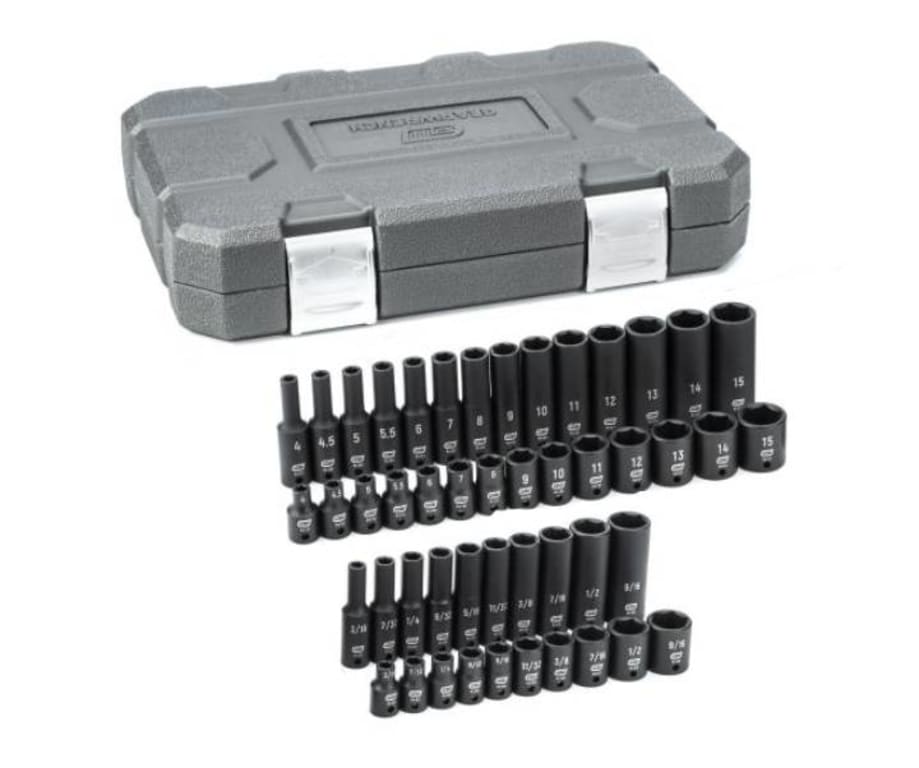 GEARWRENCH 7-teiliges Sechskant-Bit-Steckschlüssel-Set Metrisch – Cr-Mo-Stahl, 4–12 Mm