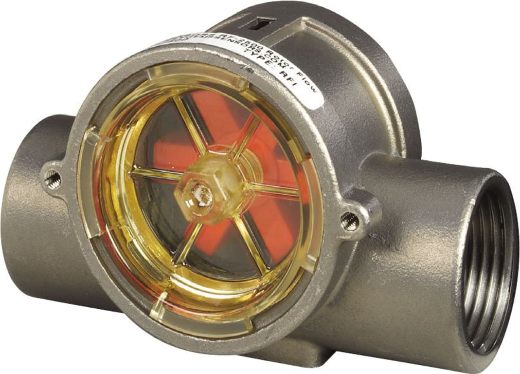 GEMS Sensors 181681 RFI Type Visual Flow Indicator, 8.0 60.0 GPM Flow, 1" NPT Female