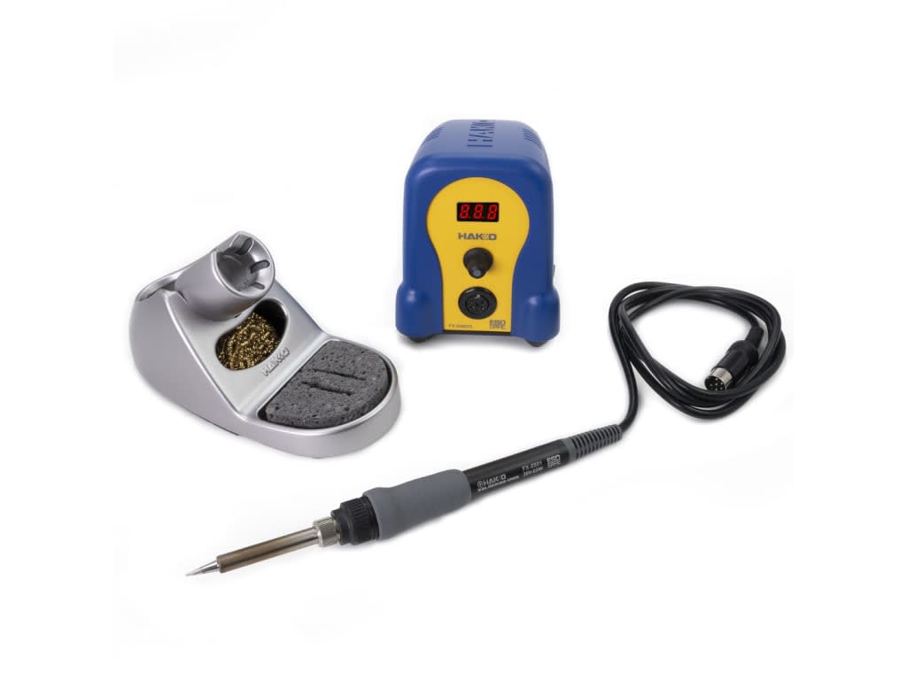 Hakko FX888DX-010BY - Digital Soldering Station with Rotary Encoder  (Blue/Yellow Housing)