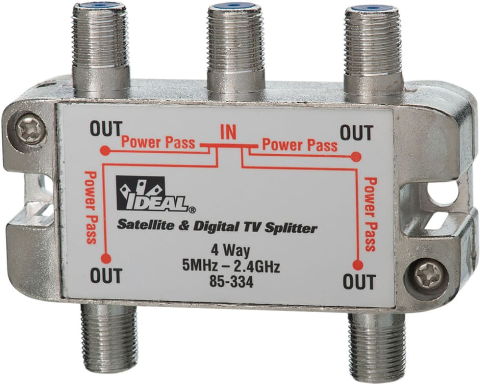 Ideal 85334 HiDefinition Digital Splitter 4Way 2.4GHZ TEquipment