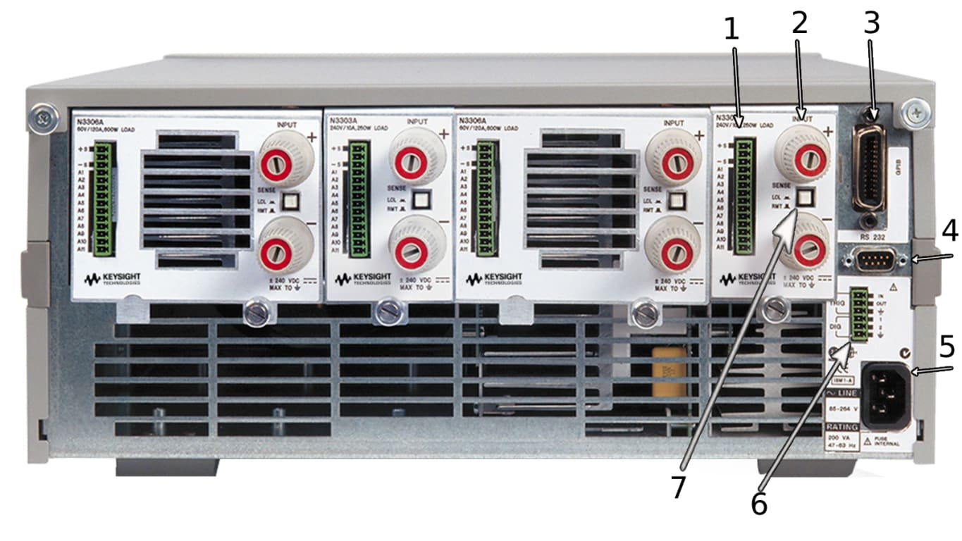 Keysight N3300A 1800 Watt DC Electronic Load Mainframe (Modules Sold