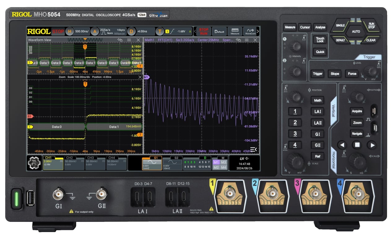 Rigol MHO5054 - Mixed Signal Oscilloscope (4 Analog Channels