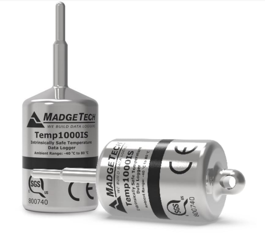 MadgeTech Temp1000IS - Intrinsically Safe Temperature Datalogger