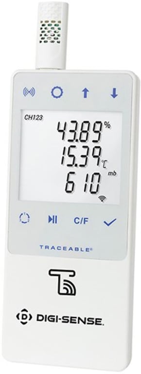 Digi-Sense Traceable Wireless Thermometer and Humidity Set with