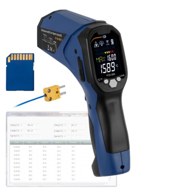 Dual-Laser Infrared Thermometer, -76 to 1832F